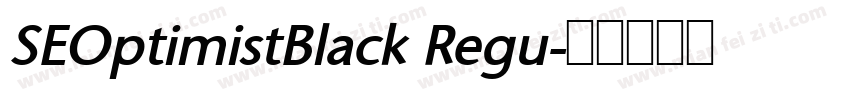 SEOptimistBlack Regu字体转换
